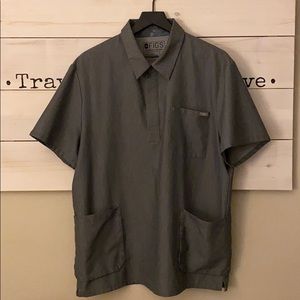 Men’s Graphite XL Figs Scrub Top